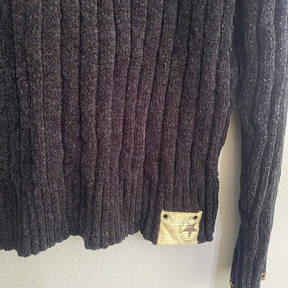 Vintage 90's Y2K Raider Jean Co Men's Sweater Striped Sz 2xl 1/4 Zip - Picture 2 of 6